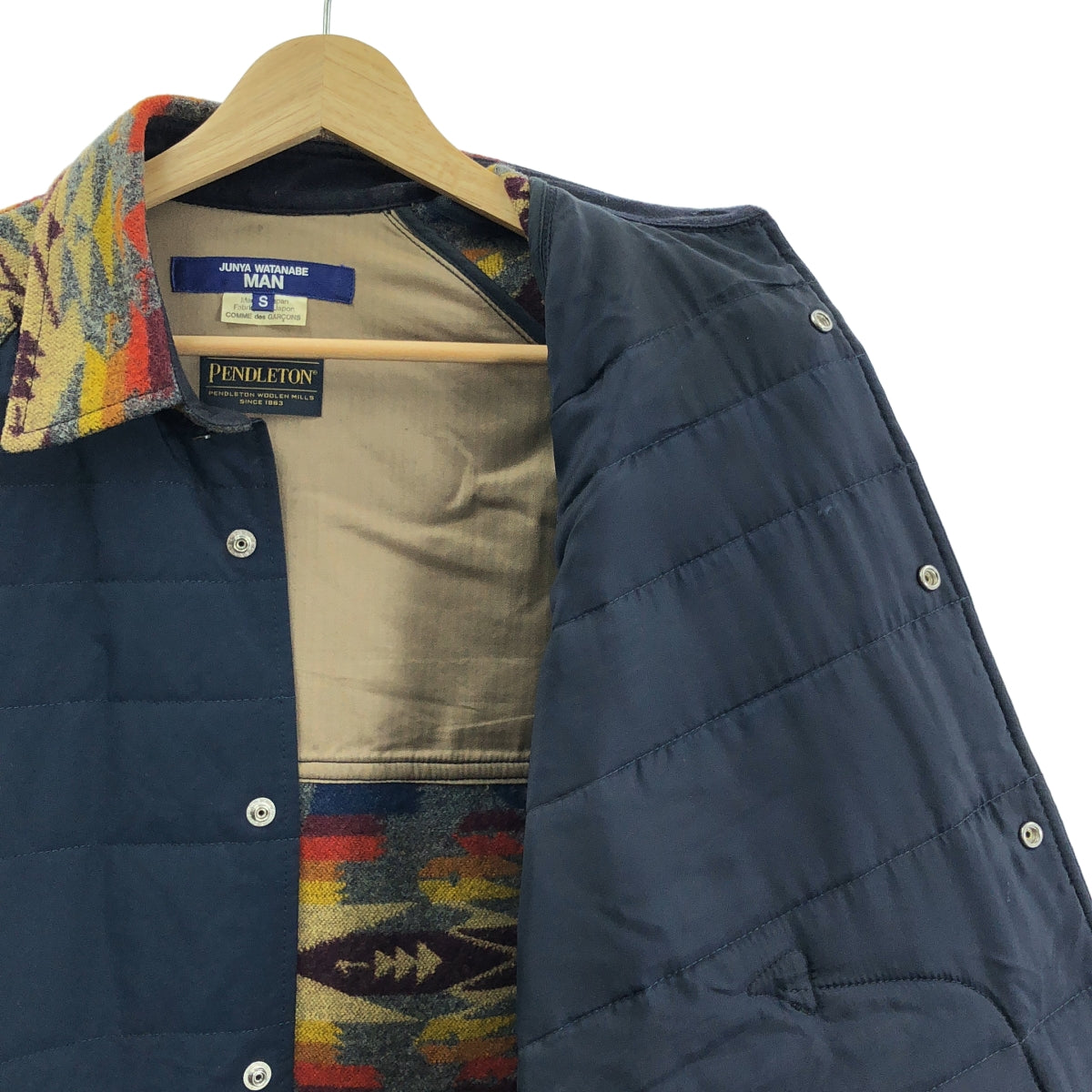 JUNYA WATANABE MAN / ジュンヤワタナベマン | 2022AW | ×PENDLETON ペンドルトン / ネイティブ柄 中綿 シャツブルゾン | S | マルチカラー | メンズ