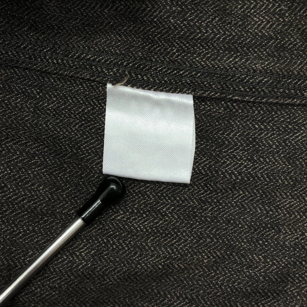 【美品】  RAGTIME / ラグタイム | TRIPLE STITCH SHIRTS / LINEN COTTON HERRINGBONE OVERDYE AGED / ワークシャツ | L | CHARCOAL x BLACK HERRINGBONE | メンズ