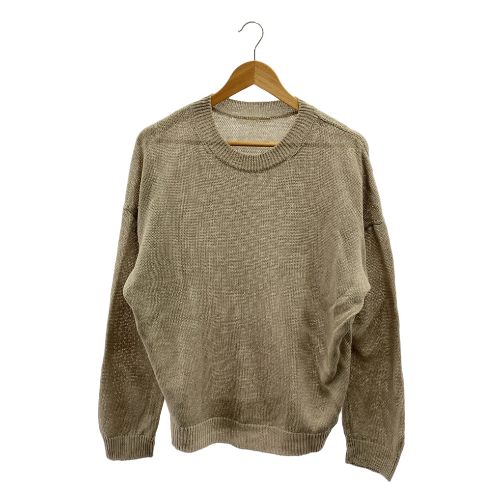 L'Appartement / アパルトモン | 2025SS | LINEN BF KNIT PULLOVER / リネン プルオーバー ニット | F | レディース