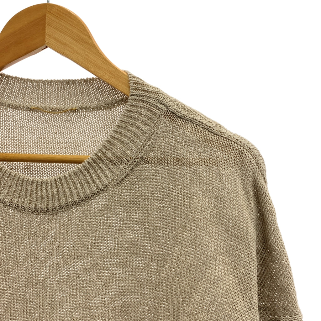 L'Appartement / アパルトモン | 2025SS | LINEN BF KNIT PULLOVER / リネン プルオーバー ニット | F | レディース