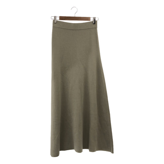 Chaos | Silk Blend Knit Skirt | F | Light Gray | Women's