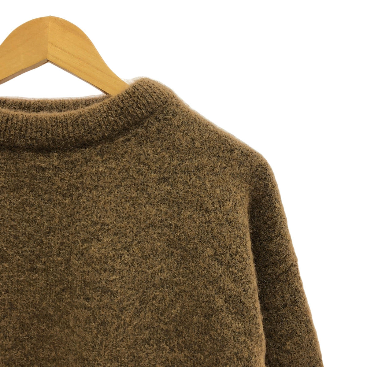 【美品】  Acne Studios / アクネストゥディオズ | クルーネックモヘヤニット | XS | ブラウン | レディース