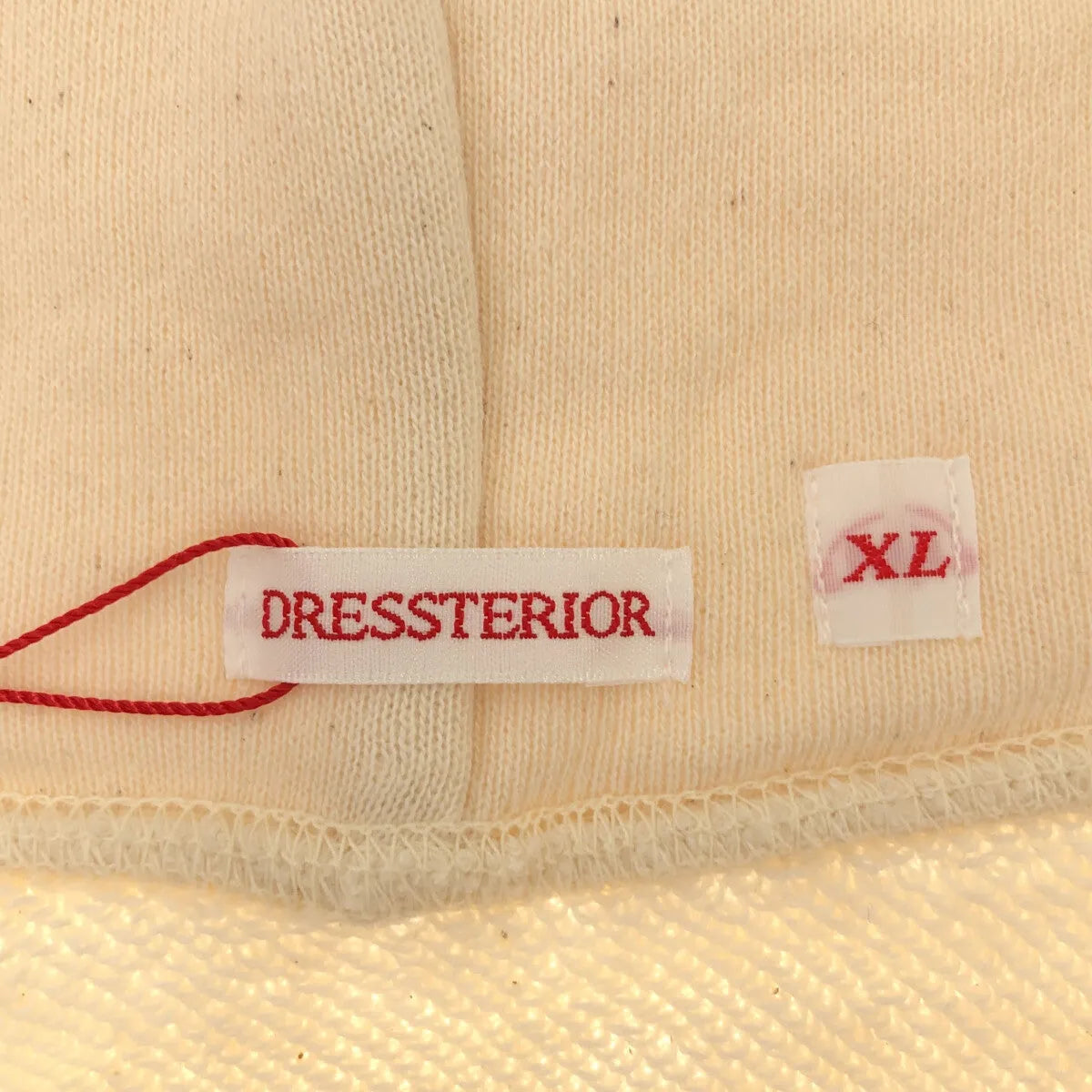 【美品】  DRESSTERIOR / ドレステリア | 吊裏ライトジップアップパーカー ユニセックス | XL | アイボリー | レディース
