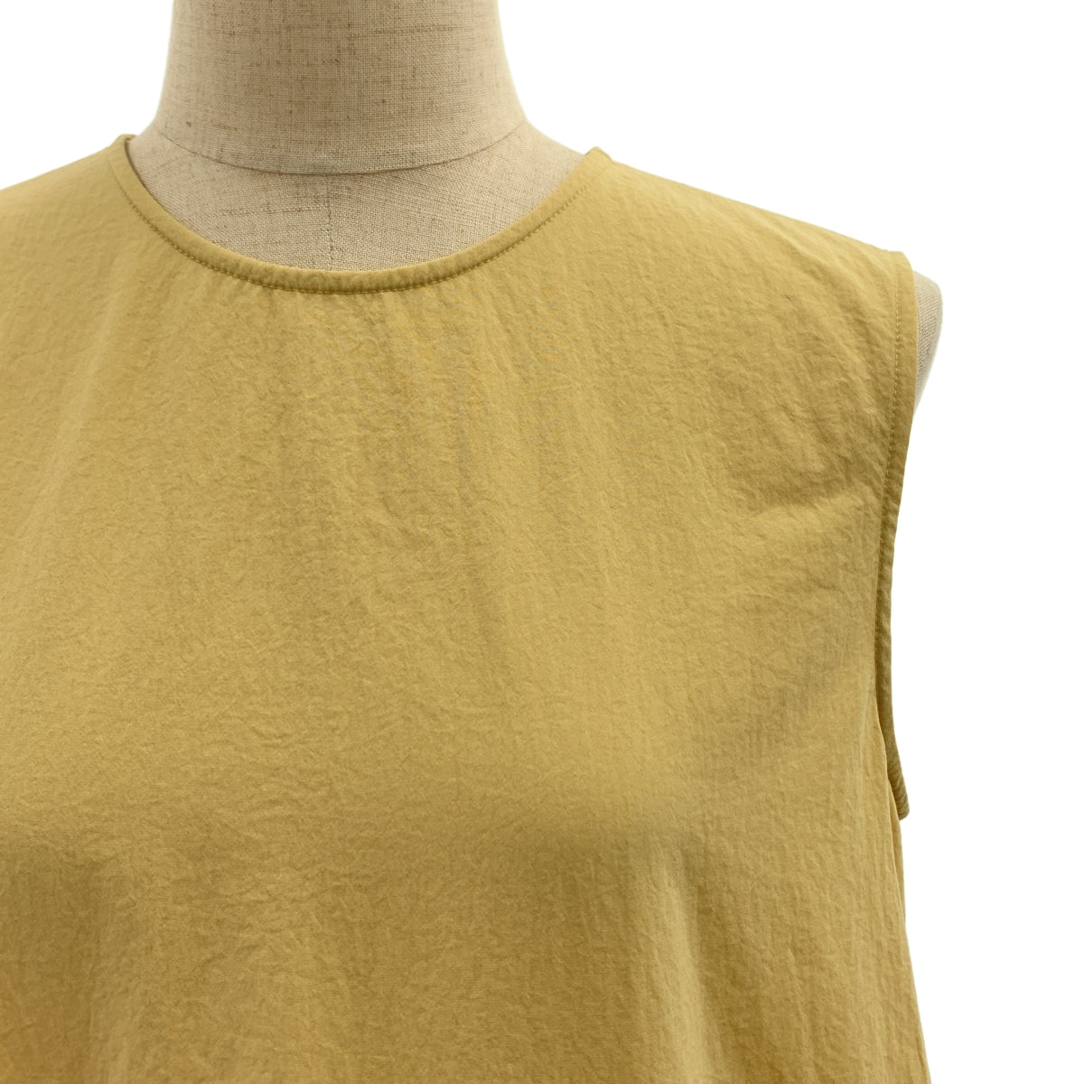 LOHEN / ローヘン | ローウエスト ギャザー ノースリーブ ワンピース