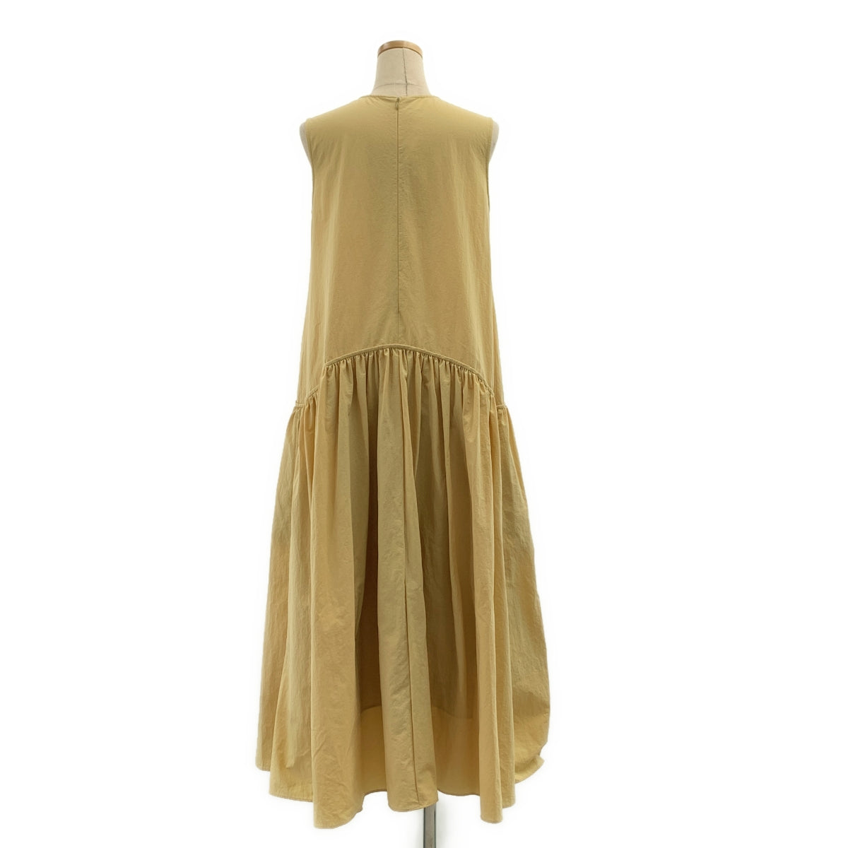 LOHEN / ローヘン | ローウエスト ギャザー ノースリーブ ワンピース | F | レディース