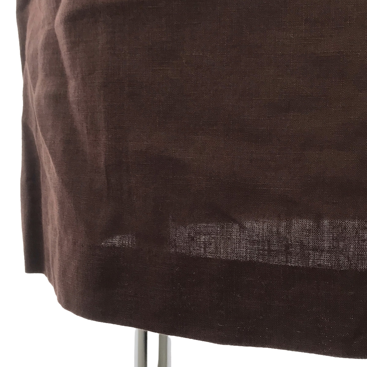 TOMORROWLAND | 2021SS | Smooth Linen Asymmetrical Linen Wrap Skirt | 36 | Brown | Women's