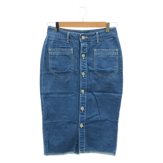 RHVINTAGE / Ron Herman Vintage | Patch pocket front button cut-off denim tight skirt | XS | Women's