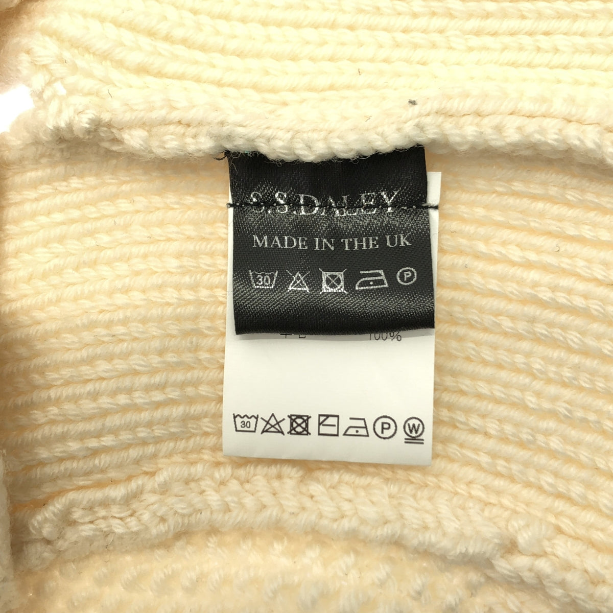 S.S.DALEY / エスエスデイリー | ウール サイド デザイン ニット ベスト | M | アイボリー | レディース