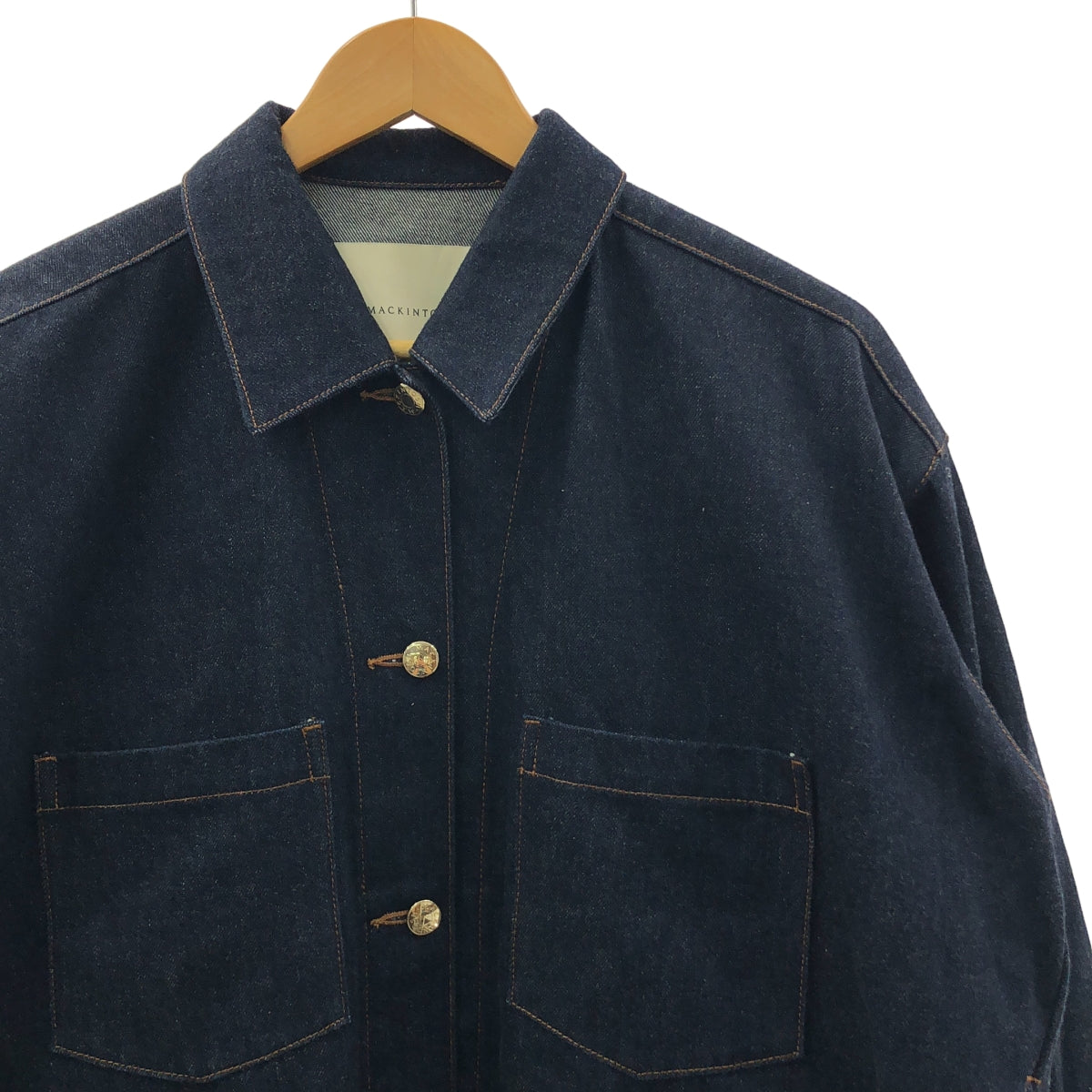 MACKINTOSH / マッキントッシュ | 2022SS | × IENA / イエナ 別注 / TRABBOCH / ロゴボタン デニムジャケット | 6 | レディース