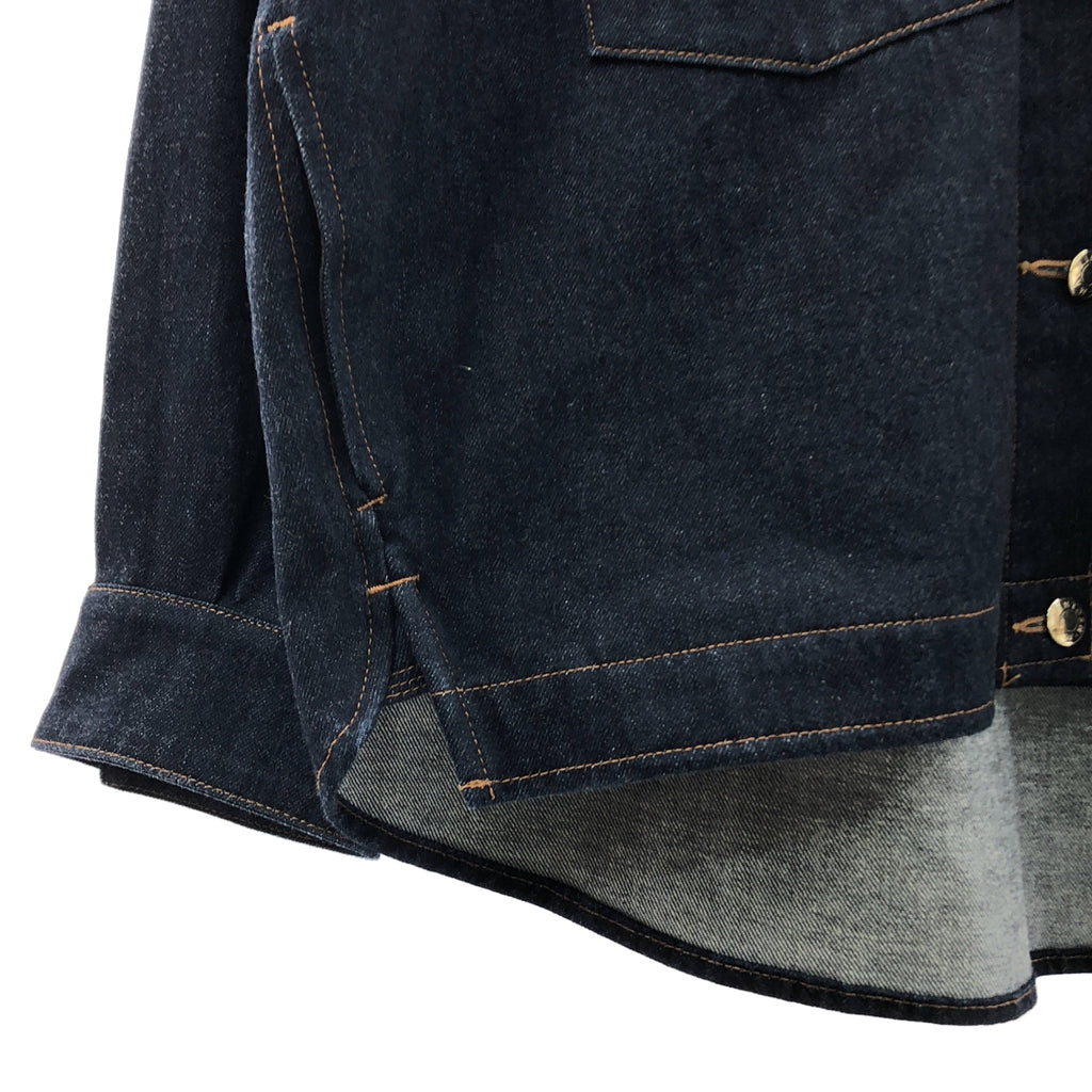 MACKINTOSH / 매킨토시 | 2022SS | × IENA / 예나 별주 / TRABBOCH / 로고 버튼 데님 재킷 | 6 | 여성