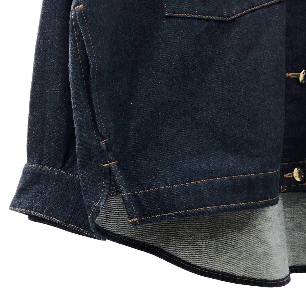 MACKINTOSH / マッキントッシュ | 2022SS | × IENA / イエナ 別注 / TRABBOCH / ロゴボタン デニムジャケット | 6 | レディース