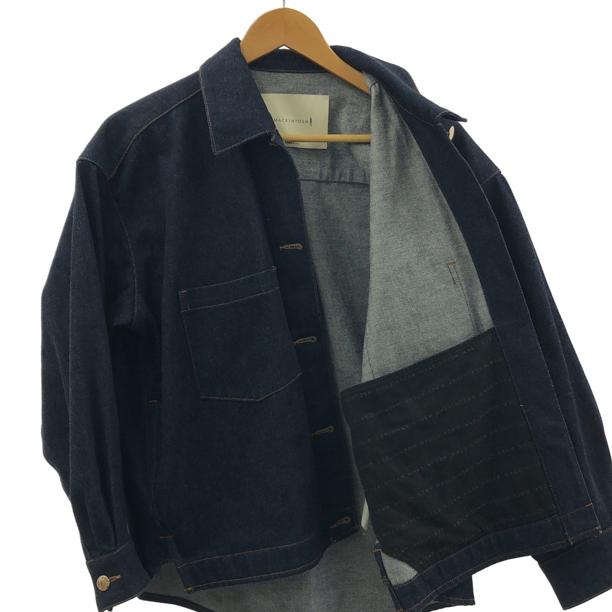 MACKINTOSH / マッキントッシュ | 2022SS | × IENA / イエナ 別注 / TRABBOCH / ロゴボタン デニムジャケット | 6 | レディース