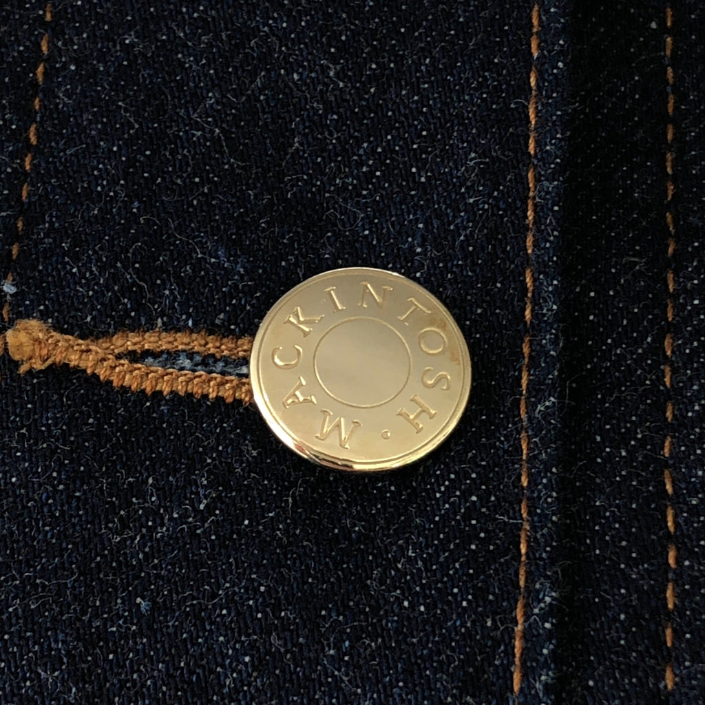 MACKINTOSH / 매킨토시 | 2022SS | × IENA / 예나 별주 / TRABBOCH / 로고 버튼 데님 재킷 | 6 | 여성