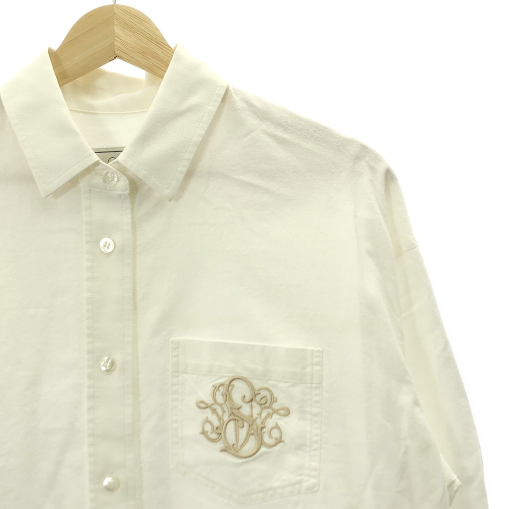 SEVEN TEN 由 MIHO KAWAHITO | 刺繡口袋棉質牛津襯衫 | S碼 | 女款