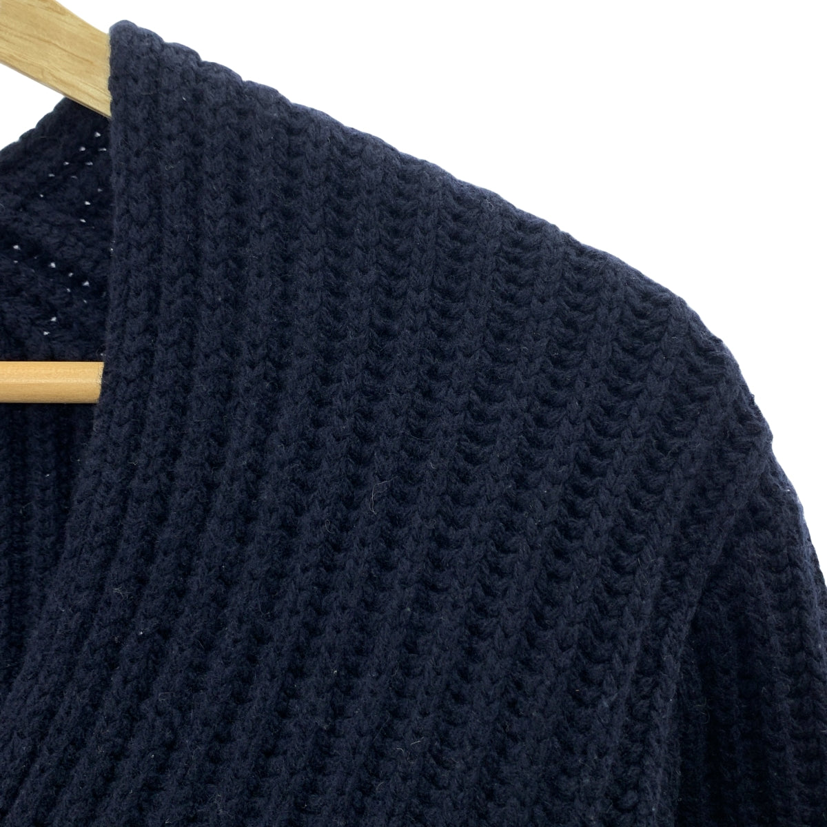 Acne Studios / アクネストゥディオズ | DEBORAH L-WOOL ウール Vネック オーバーサイズ リブニット | XXS | ネイビー | レディース