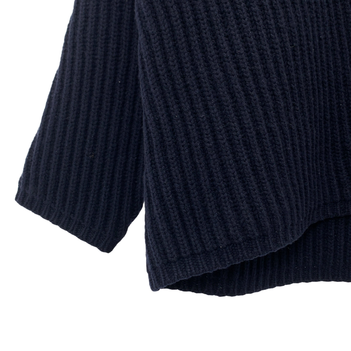 Acne Studios / アクネストゥディオズ | DEBORAH L-WOOL ウール Vネック オーバーサイズ リブニット | XXS | ネイビー | レディース