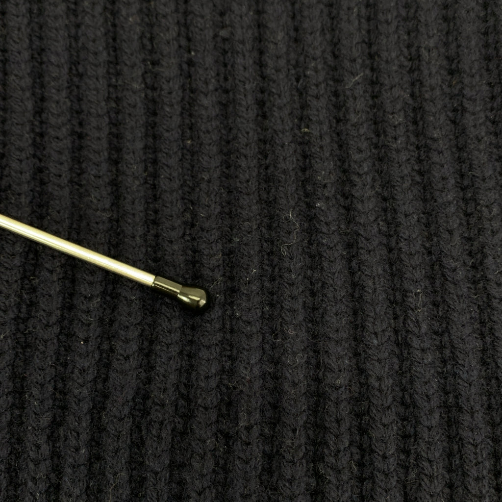Acne Studios / アクネストゥディオズ | DEBORAH L-WOOL ウール Vネック オーバーサイズ リブニット | XXS | ネイビー | レディース