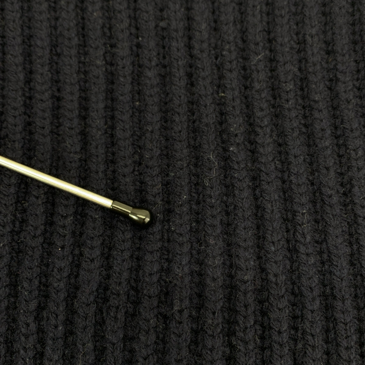 Acne Studios / アクネストゥディオズ | DEBORAH L-WOOL ウール Vネック オーバーサイズ リブニット | XXS | ネイビー | レディース