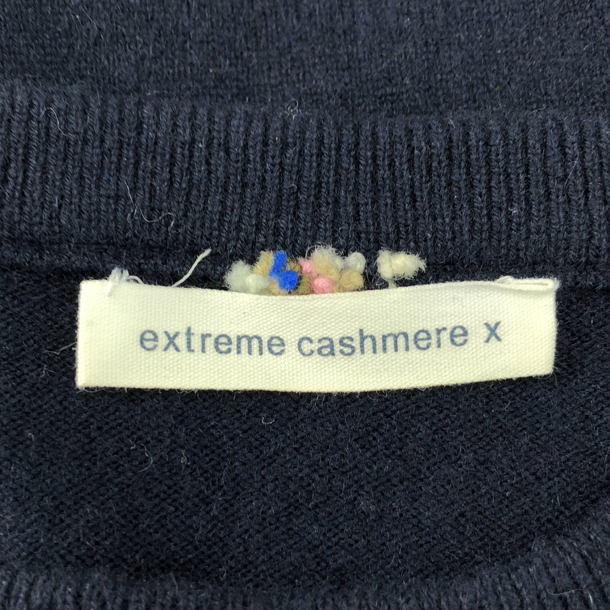extreme cashmere / エクストリームカシミヤ | カシミヤ クルーネック ニット | ネイビー | レディース