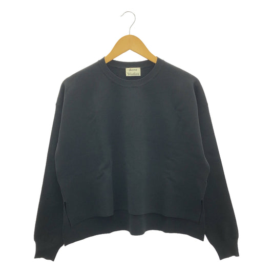 [Good Condition] Acne Studios | PERTY COMPACT Crew Neck Knit | XS | Black | Women's