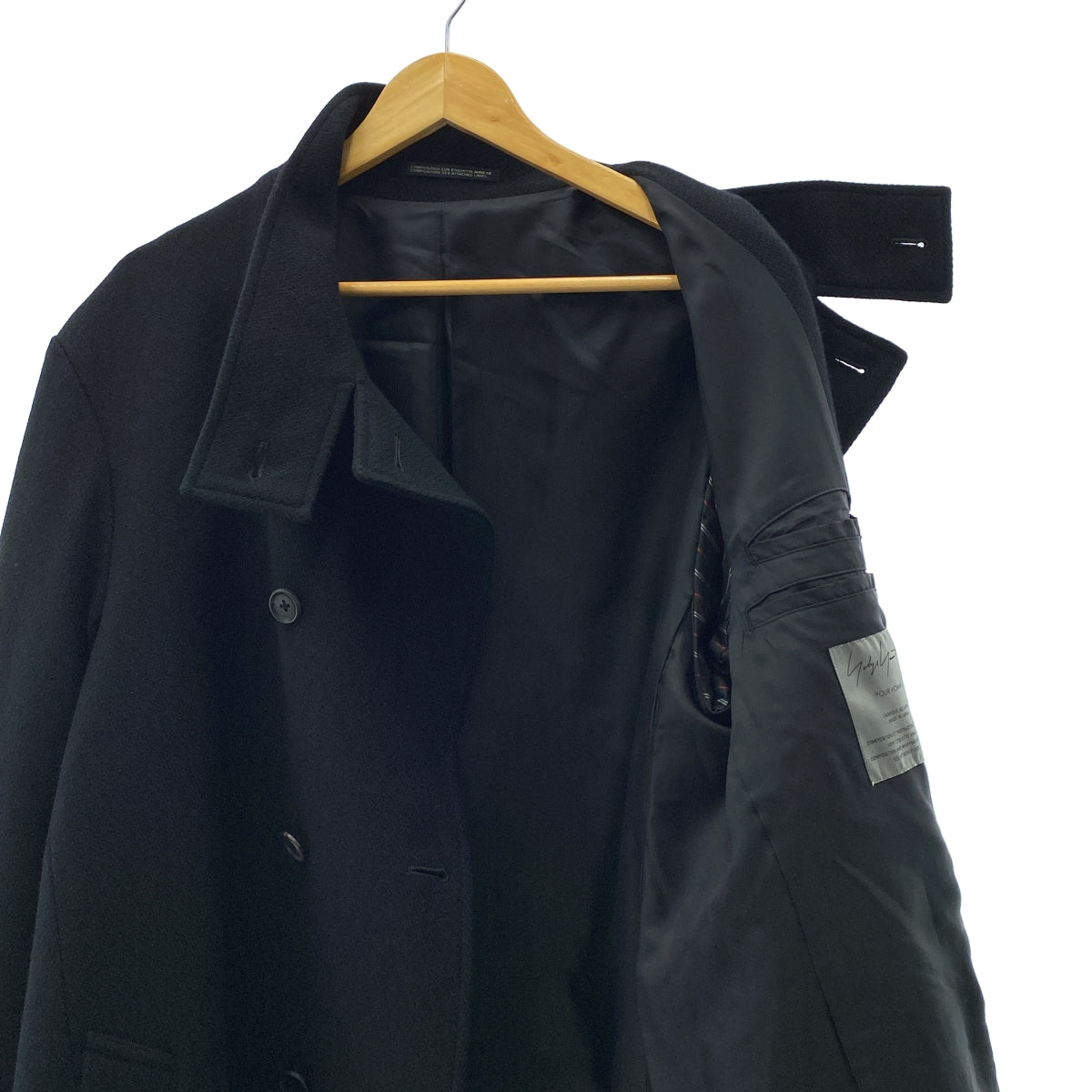 YOHJI YAMAMOTO POUR HOMME / ヨウジヤマモトプールオム | 2022AW | 老虎残夢 刺しゅう ウール混 ダブルブレスト ロングコート | 1 | メンズ