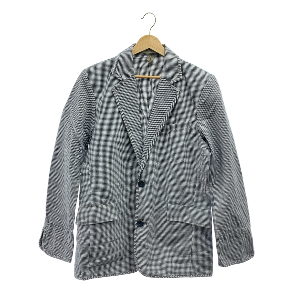 BOGLIOLI / ボリオリ | T.SUZUKI / 鈴木卓爾コラボ コットン リネン ギンガムチェック 2B テーラードジャケット | S | メンズ