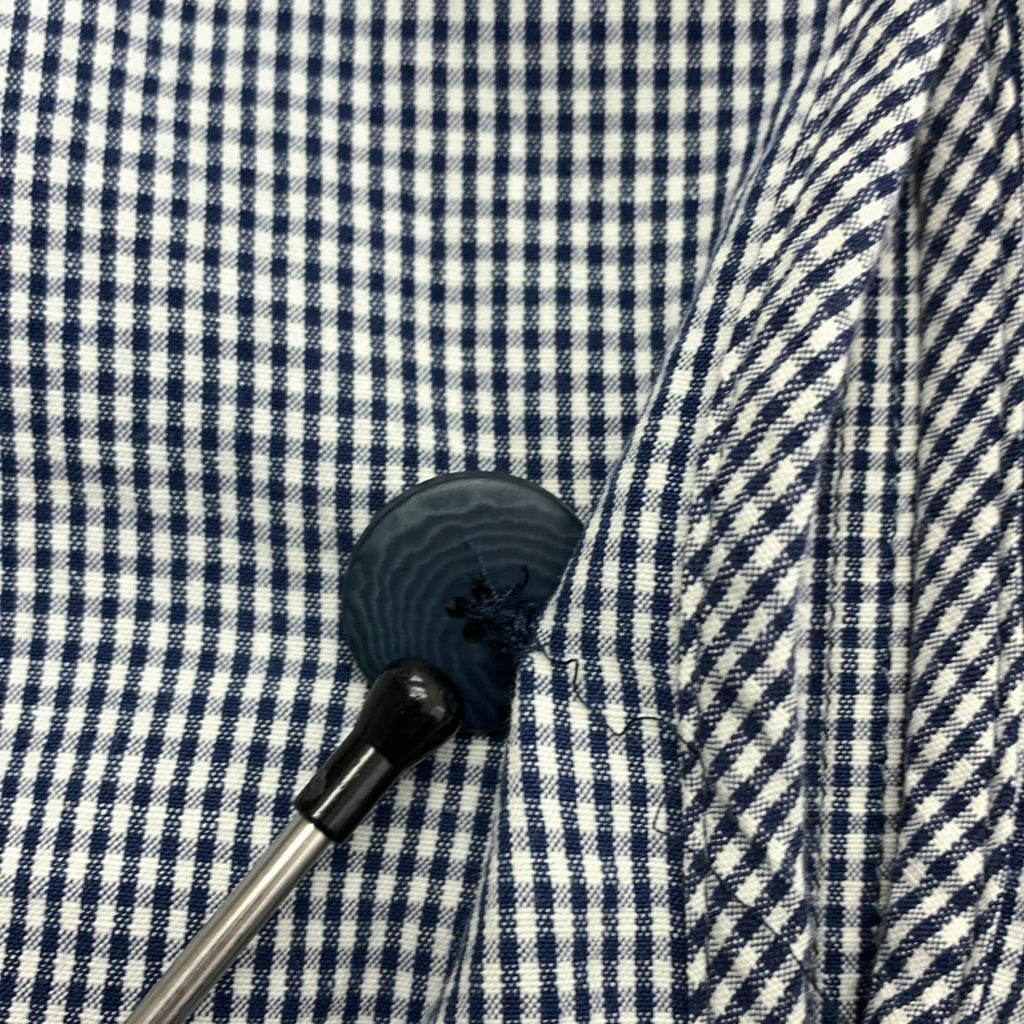 BOGLIOLI / 보리올리 | T.SUZUKI / 스즈키 타쿠치 콜라보 코튼 린넨 깅엄 체크 2B 테일러드 재킷 | S | 남성