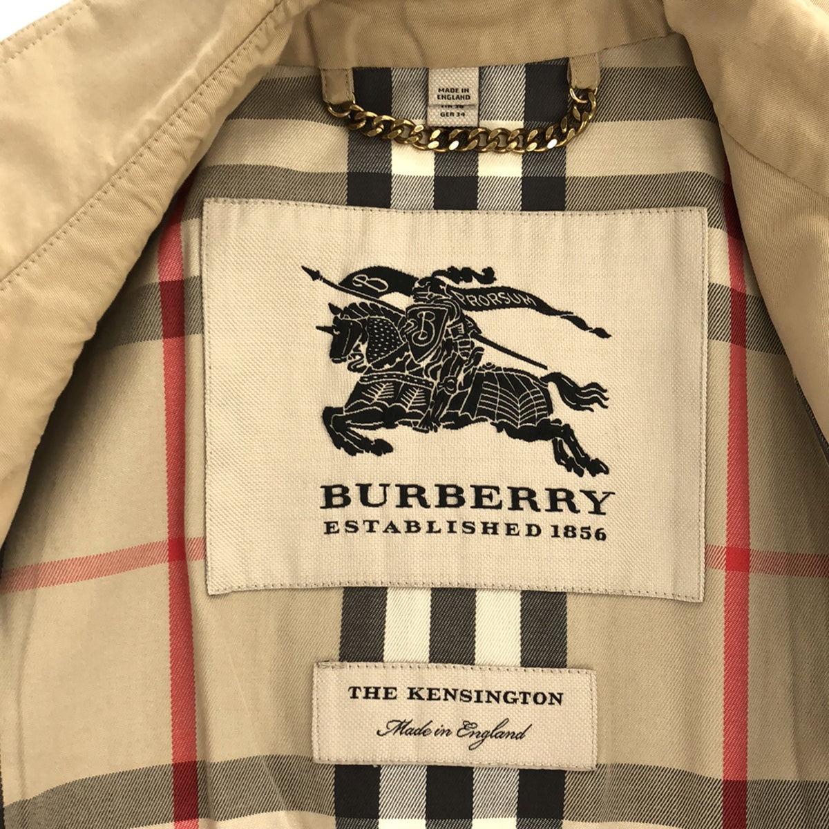 Burberry / バーバリー | THE KENSINGTON LONG ケンジントン ノヴァチェック裏地 トレンチコート | UK6 – KLD