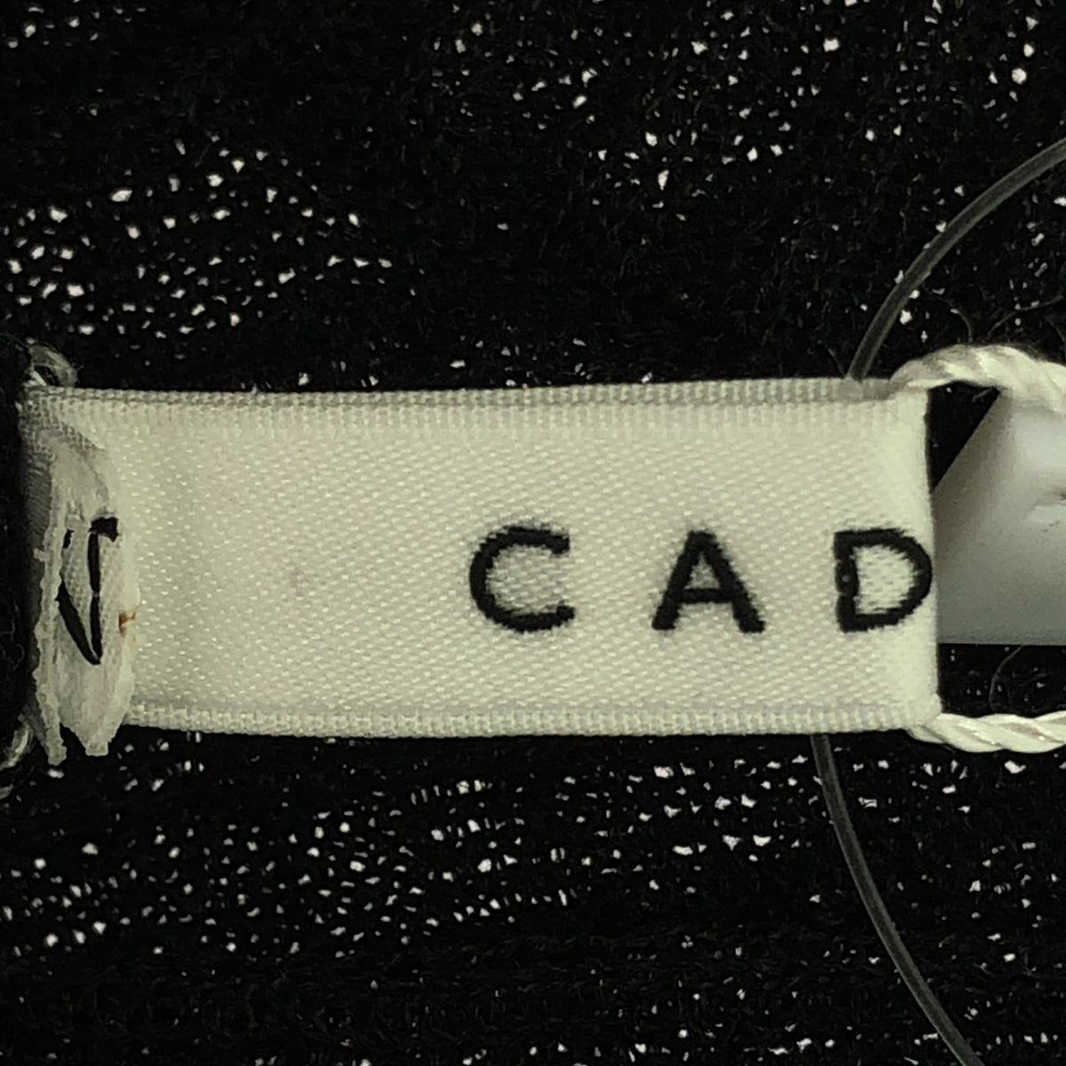 [新品] CADUNE |春季金銀絲透明針織 |尺寸 38 |黑色 |女性的