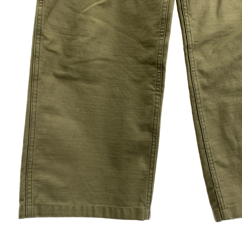 HYKE / ハイク | BACK SATIN BAKER PANTS / バックサテン ミリタリー ベイカーパンツ | 4 | カーキ | メンズ