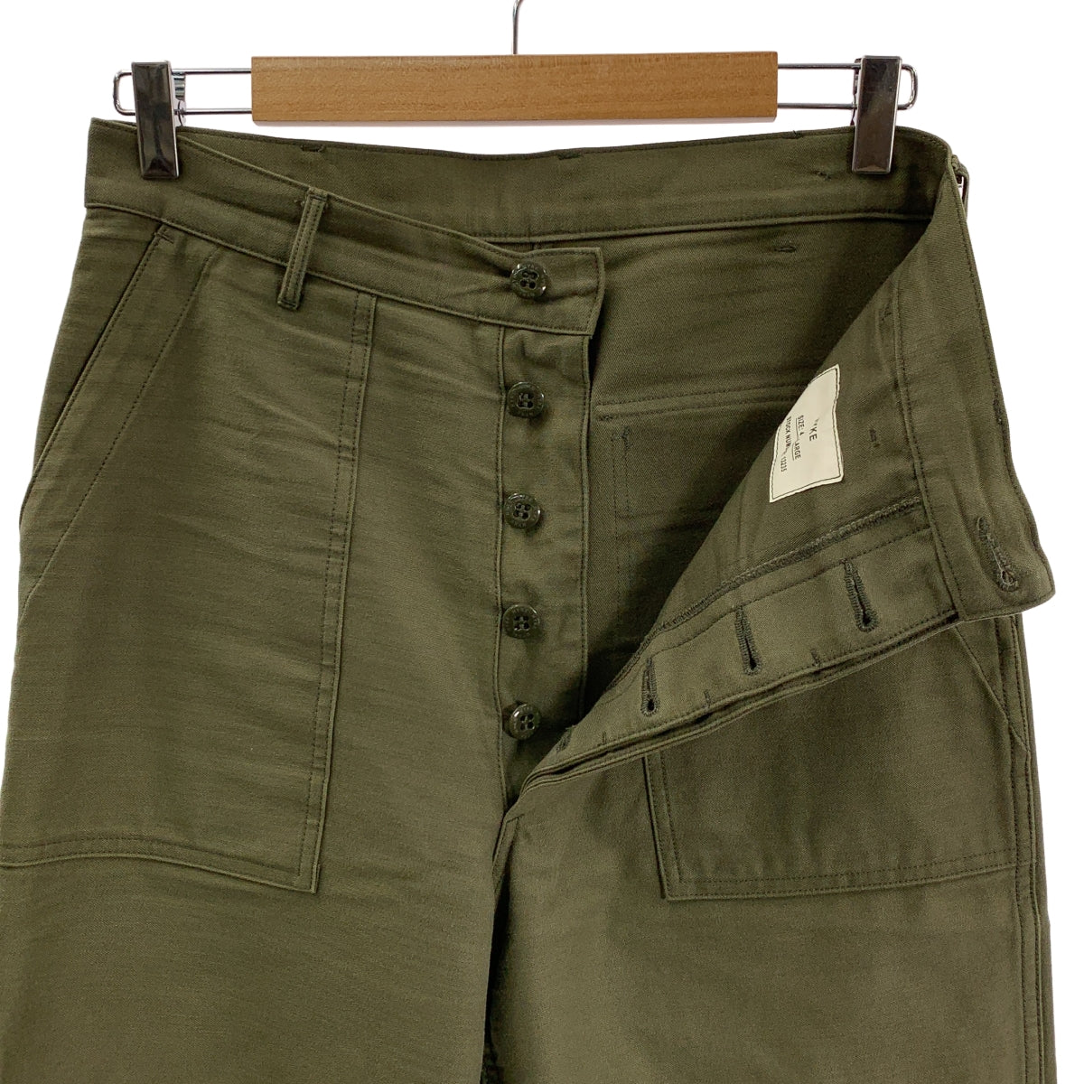 HYKE / ハイク | BACK SATIN BAKER PANTS / バックサテン ミリタリー