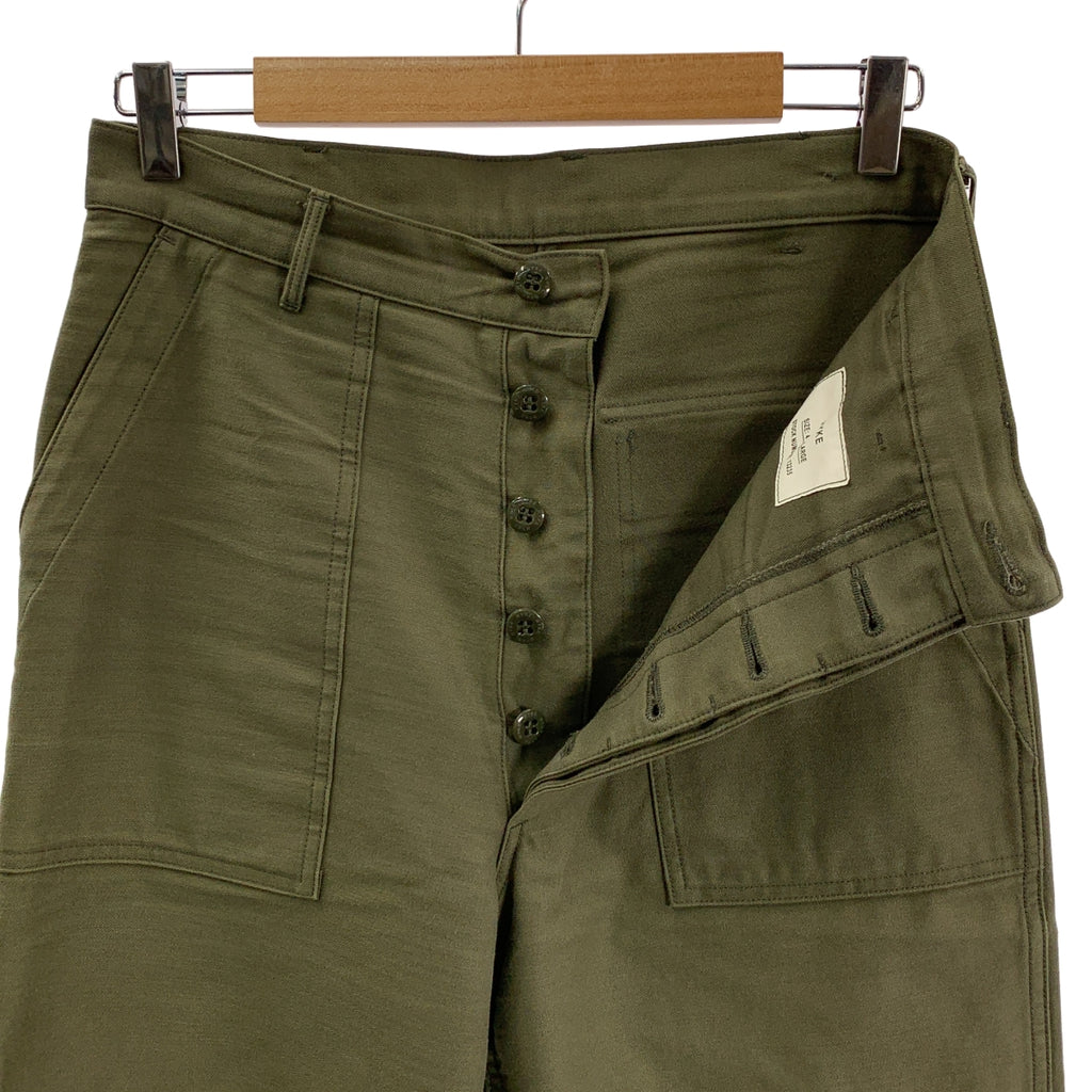 HYKE / ハイク | BACK SATIN BAKER PANTS / バックサテン ミリタリー ベイカーパンツ | 4 | カーキ | メンズ