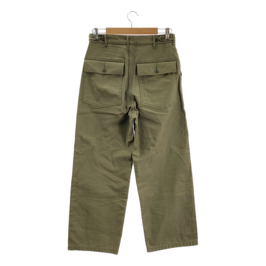 HYKE / ハイク | BACK SATIN BAKER PANTS / バックサテン ミリタリー ベイカーパンツ | 4 | カーキ | メンズ
