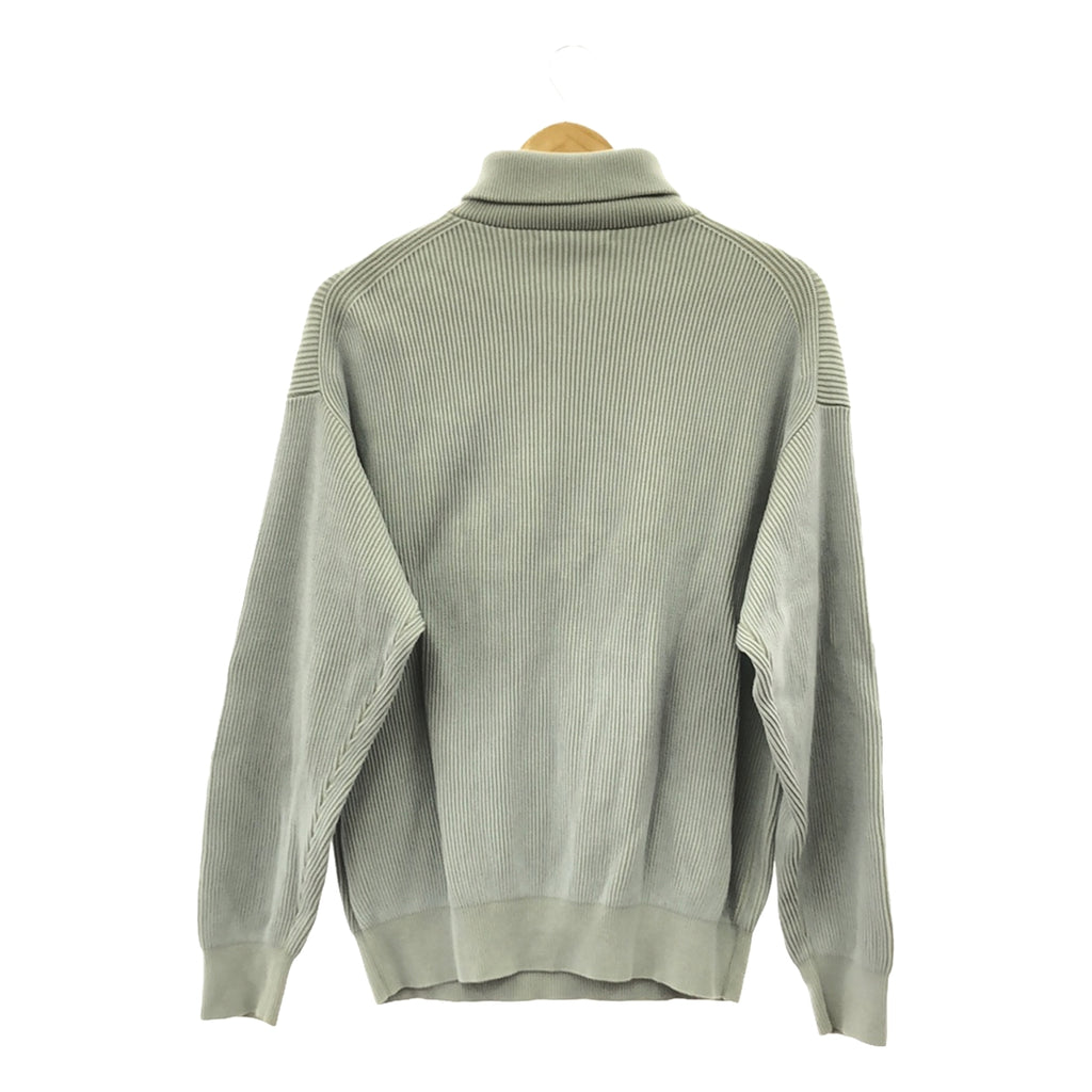 AURALEE / 오라리 | 2020SS | SUPER HARD TWIST RIB KNIT HALF ZIP P / O 슈퍼 하드 트위스트 리브 니트 하프 Zip 풀오버 | 0 | 블루 | 여성