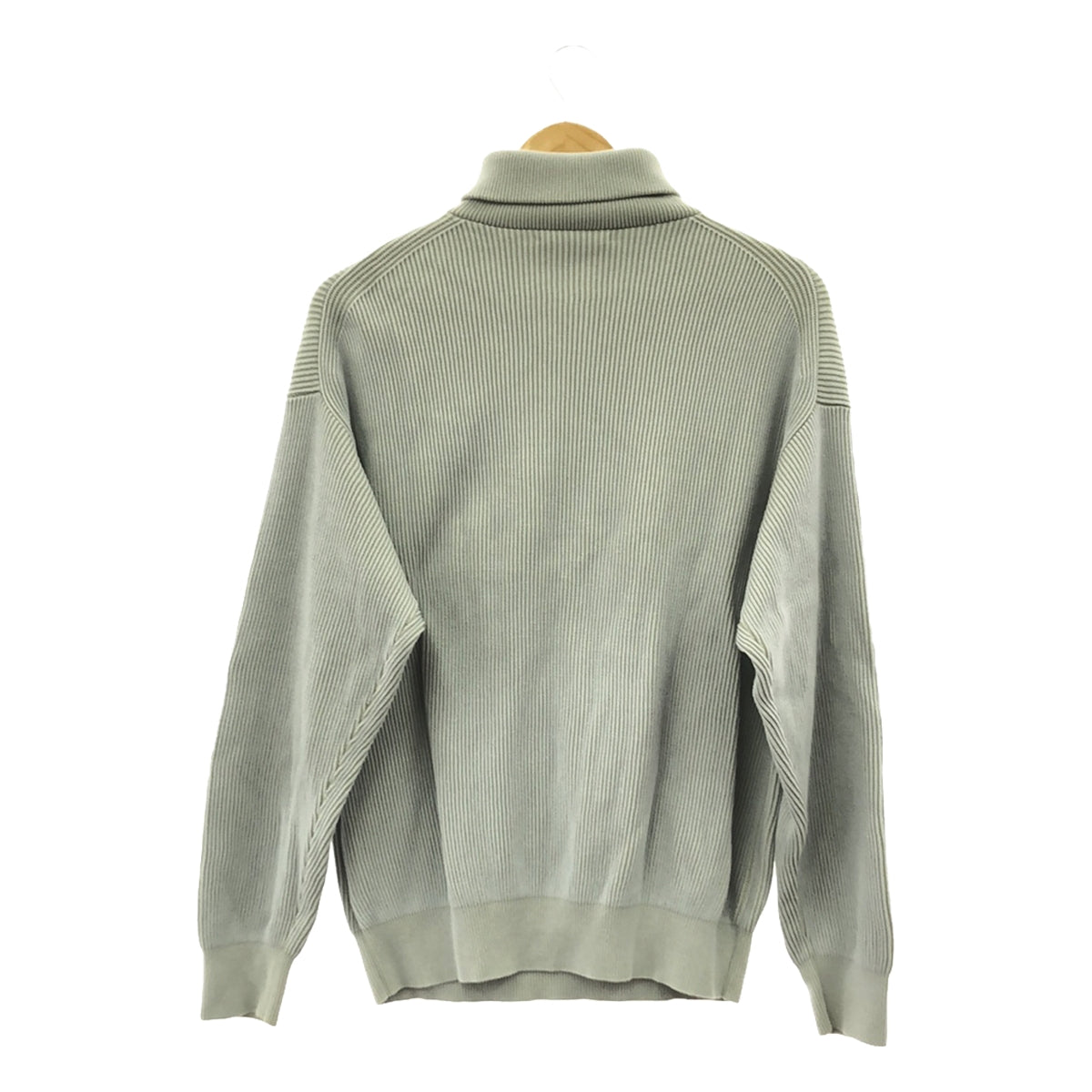 AURALEE / 오라리 | 2020SS | SUPER HARD TWIST RIB KNIT HALF ZIP P / O 슈퍼 하드 트위스트 리브 니트 하프 Zip 풀오버 | 0 | 블루 | 여성