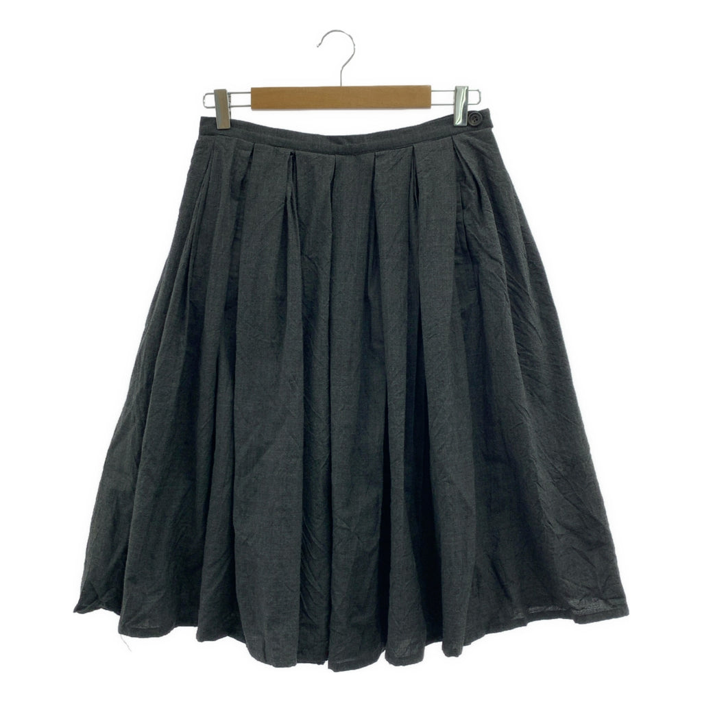 Paul Harnden / ポールハーデン | ウール カシミヤ タック ギャザー スカート | M | レディース