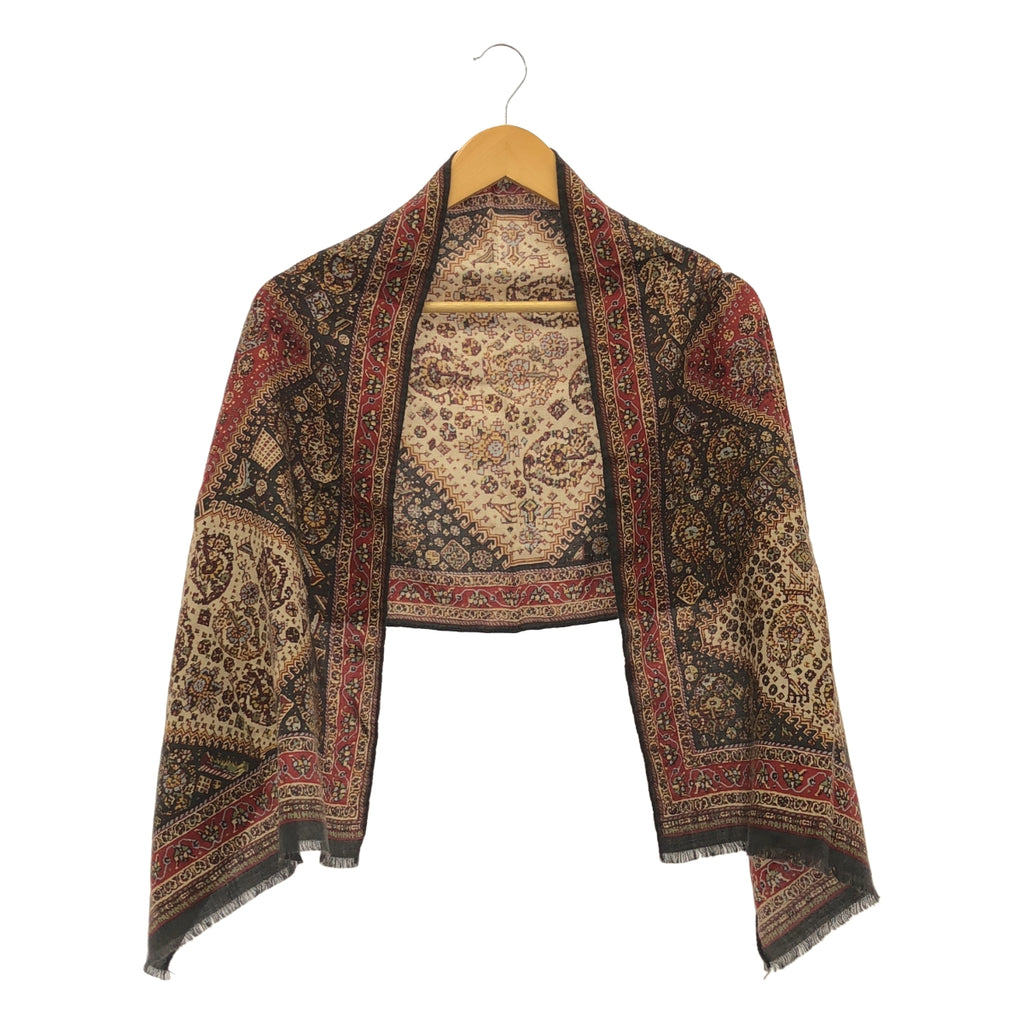 ETRO / エトロ | カシミヤ シルク 総柄 大判ストール |