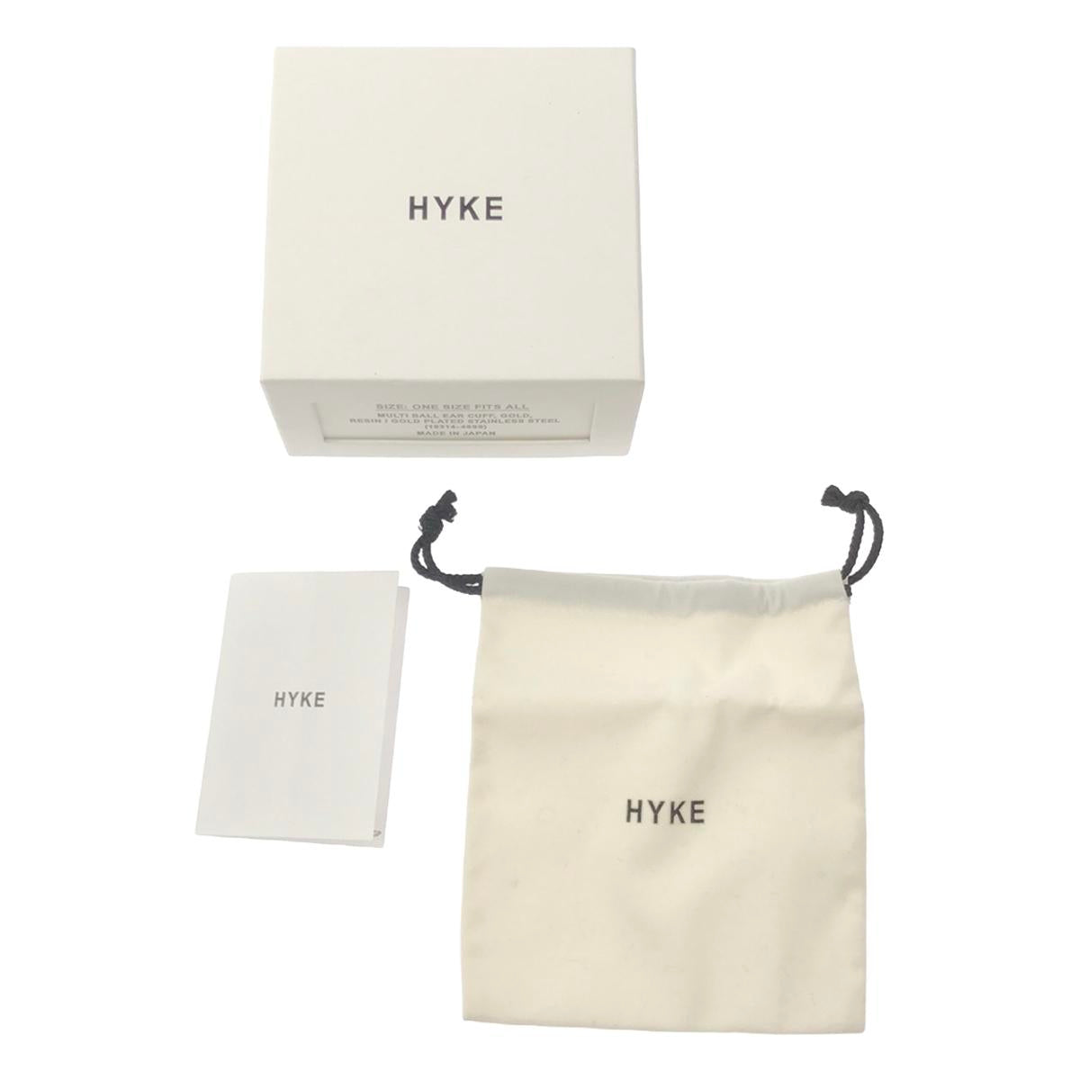 【신품】 HYKE / 하이크 | 2024SS | MULTI BALL EAR CUFF 멀티 볼 이어 커프 | F | 금