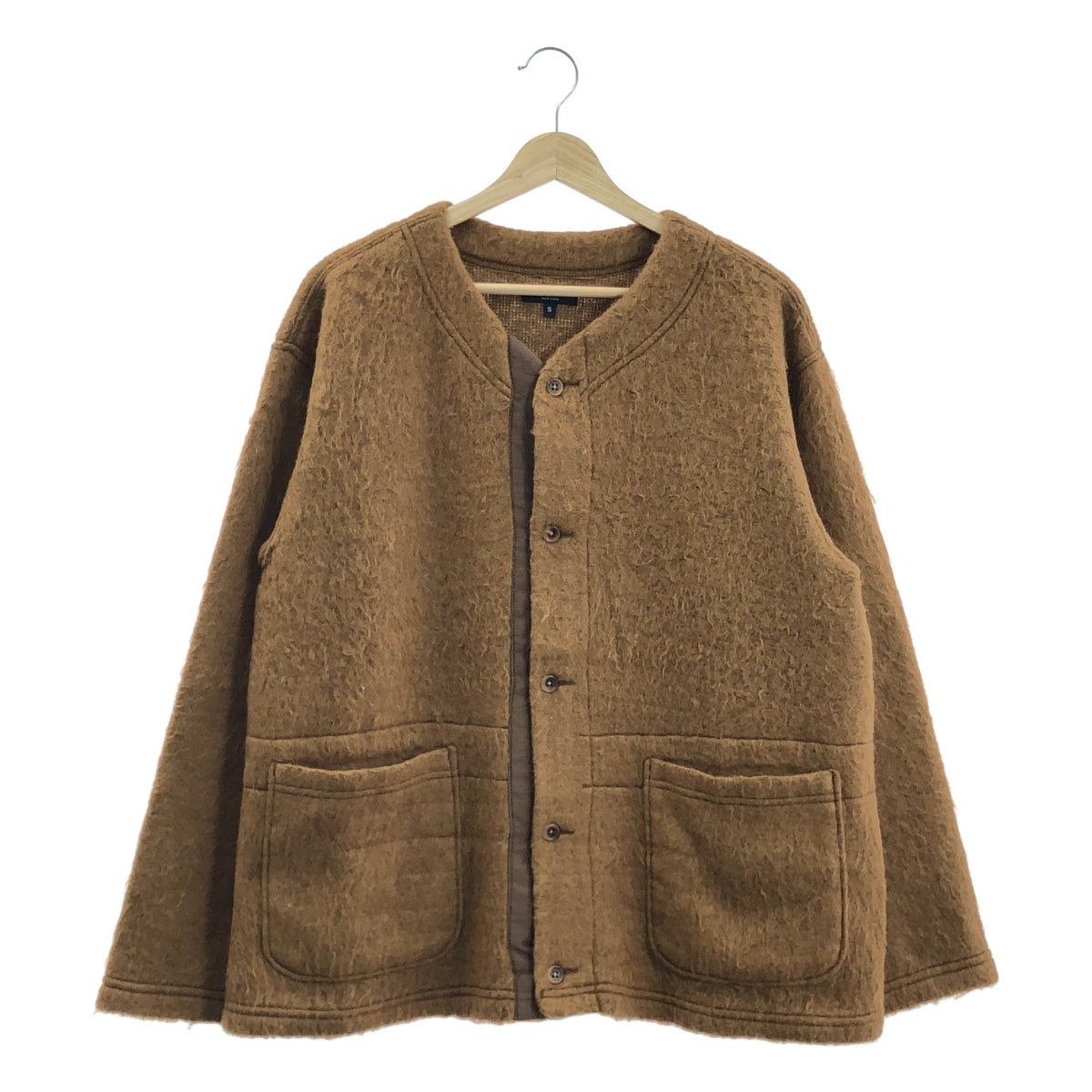 Engineered Garments 馬海毛混紡針織開襟衫（狀況極佳）- 男款，小號，棕色