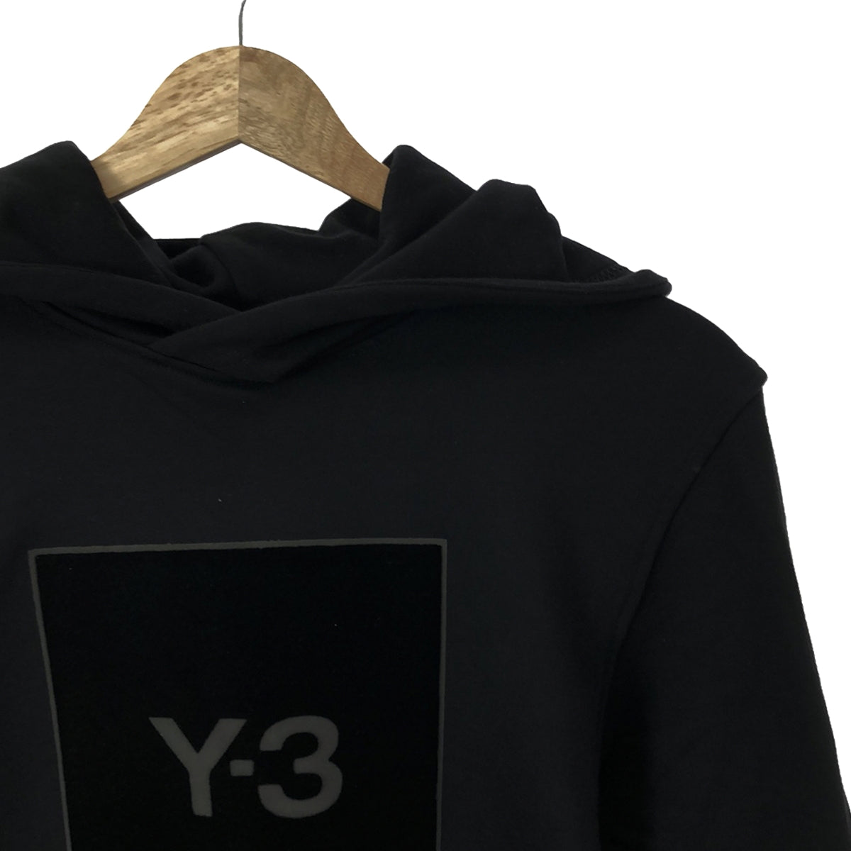 Y-3 / 와이슬리 | SQUARE LOGO HOODIE 스퀘어 로고 프린트 후디 풀오버 후드 | XS | 남성