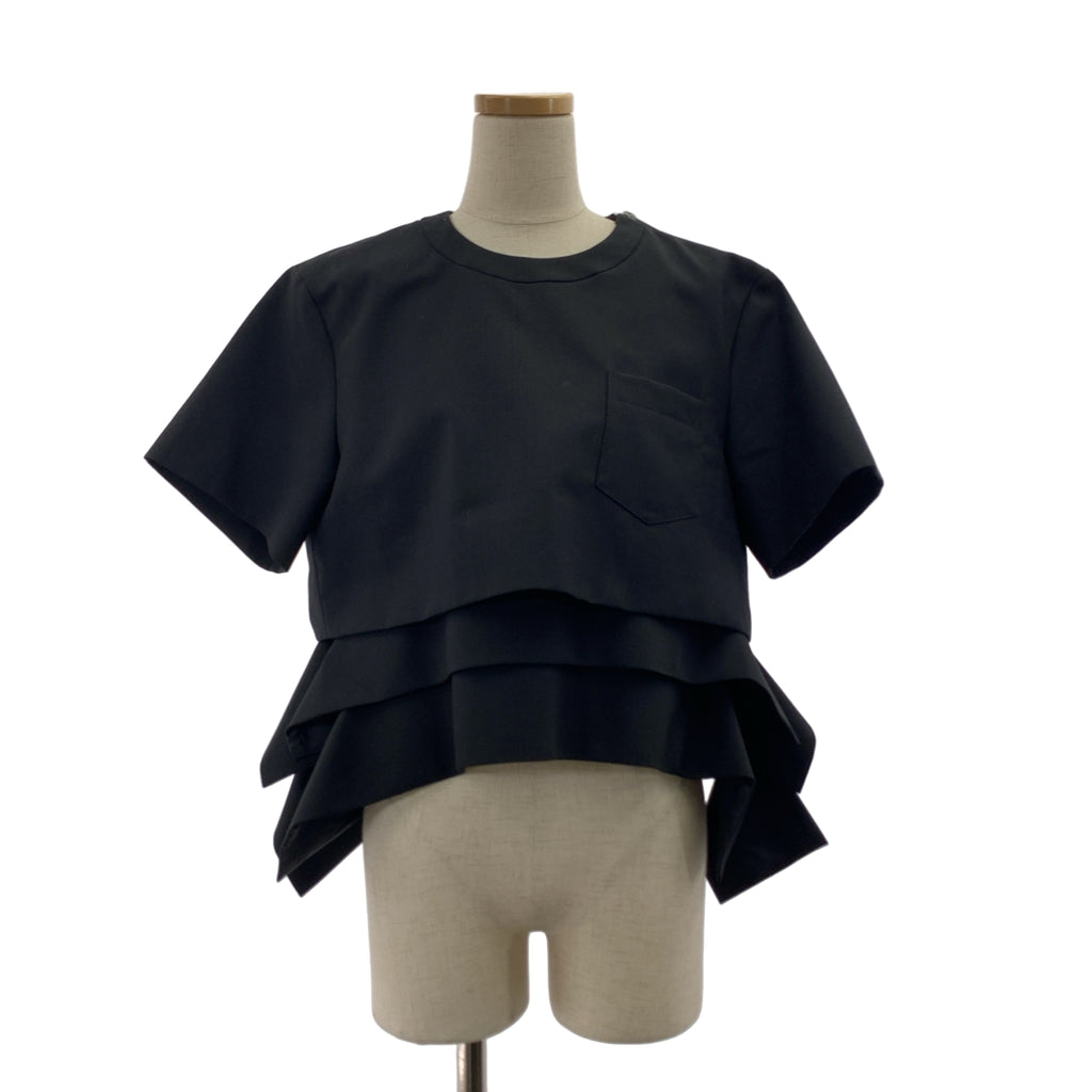 sacai / サカイ | 2023SS | Suiting Pullover カットデザイン ブラウス | 2 | レディース