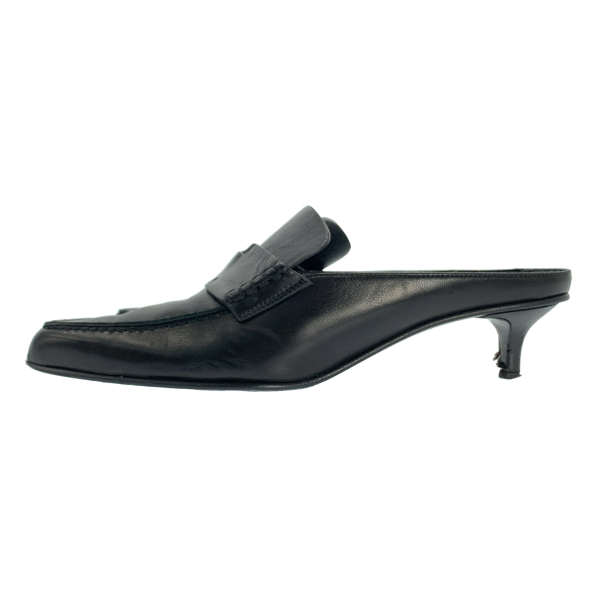 愛馬仕 | GLORIOUS 皮革尖頭高跟穆勒涼鞋 | 37 碼 | 女款