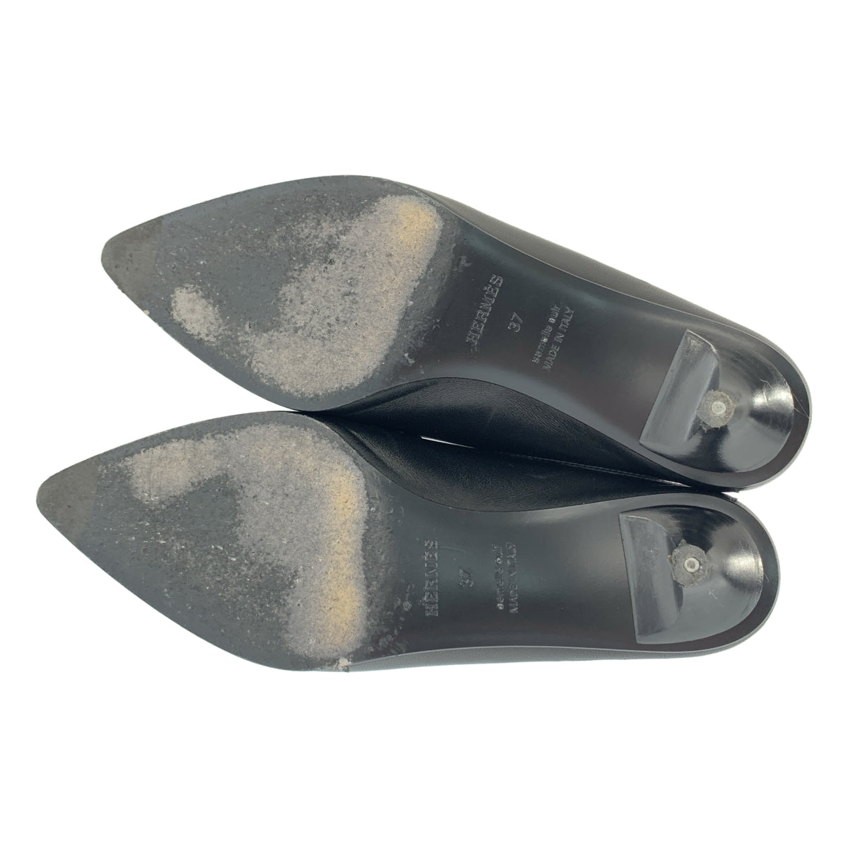 愛馬仕 | GLORIOUS 皮革尖頭高跟穆勒涼鞋 | 37 碼 | 女款