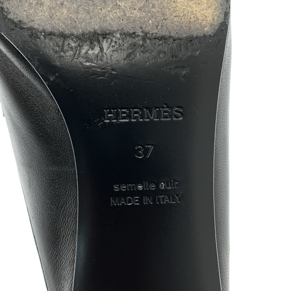 愛馬仕 | GLORIOUS 皮革尖頭高跟穆勒涼鞋 | 37 碼 | 女款