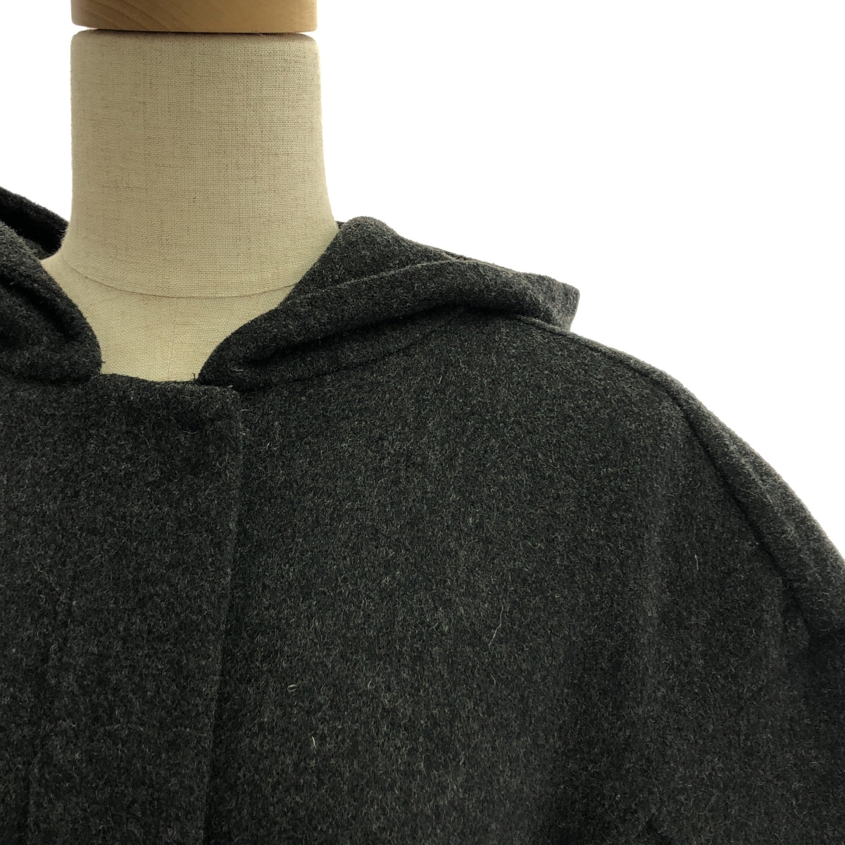 MARNI / マルニ | ウール フード ジップアップ コート | 38 | グレー | レディース