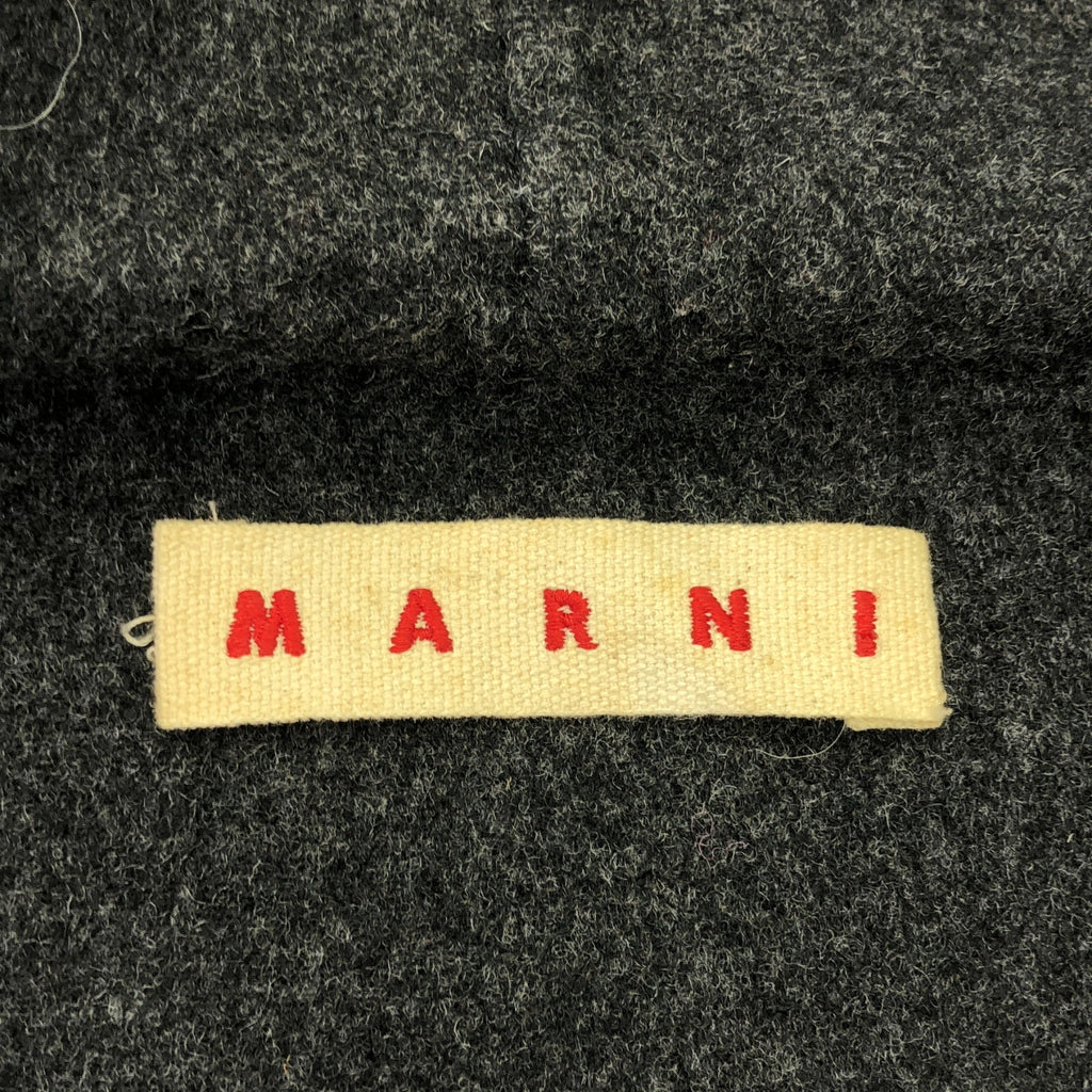 MARNI | 羊毛連帽拉鍊大衣 | 38 | 灰色 | 女款