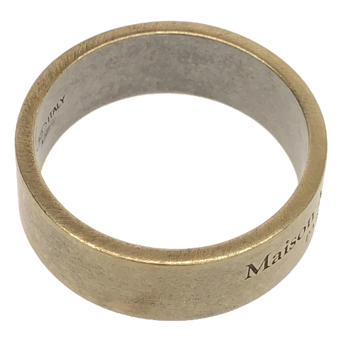 Maison Margiela / メゾンマルジェラ | 2022AW | Logo Ring / 925 ロゴ リング / ユニセックス | 11 | ゴールド系 | メンズ