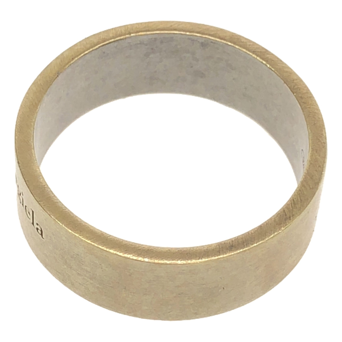 Maison Margiela / メゾンマルジェラ | 2022AW | Logo Ring / 925 ロゴ リング / ユニセックス | 11 | ゴールド系 | メンズ