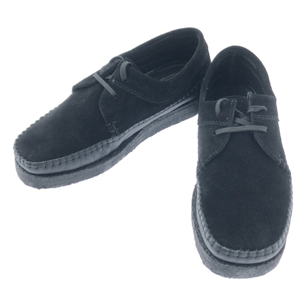 Padmore &amp; Barnes 新款 Willow 低筒麂皮繫帶鞋 | 英國碼 7 | 黑色 | 男款