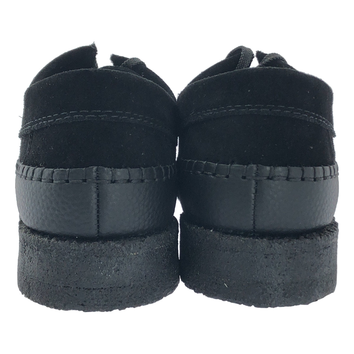 Padmore &amp; Barnes 新款 Willow 低筒麂皮繫帶鞋 | 英國碼 7 | 黑色 | 男款